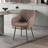 Stoel 'Peron' Micro fiber PU Bruin