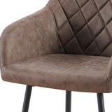 Stoel 'Peron' Micro fiber PU Bruin