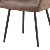 Stoel 'Peron' Micro fiber PU Bruin