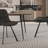 Stoel 'Ariba' Stof Ote Montego 460 Donkergrijs