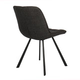 Stoel 'Ariba' Stof Ote Montego 460 Donkergrijs