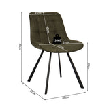 Stoel 'Ariba' Stof Ote Montego 350 Groen