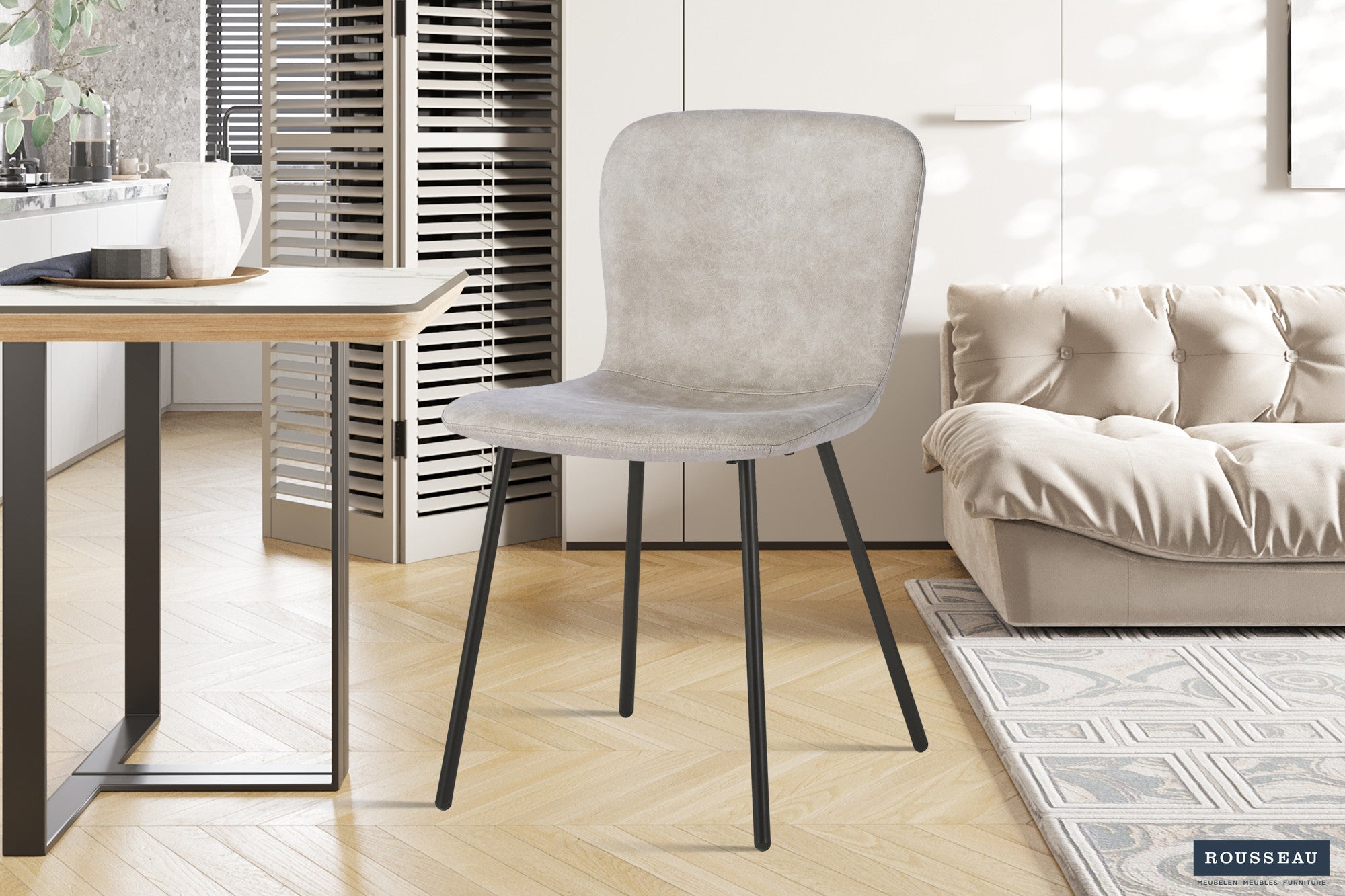Stoel 'Susan' PU Beige