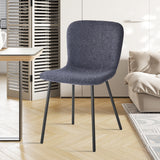 Stoel 'Susan' Bouclé Donkergrijs