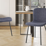 Stoel 'Susan' Bouclé Donkergrijs