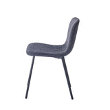 Stoel 'Susan' Bouclé Donkergrijs