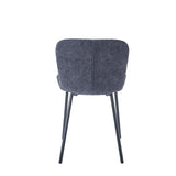 Stoel 'Susan' Bouclé Donkergrijs