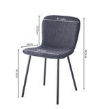 Stoel 'Susan' Bouclé Donkergrijs