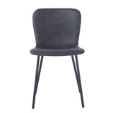 Stoel 'Susan' PU Donkergrijs