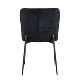 Stoel 'Lisa' Bouclé Donkergrijs