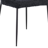 Stoel 'Lisa' Bouclé Donkergrijs