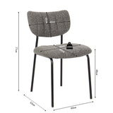 Stoel 'Antura' Stof Ote Lisa 456 Donkergrijs