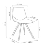 Stoel 'Oslo' PU Zwart