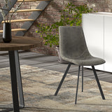 Stoel 'Oslo' PU Grijs