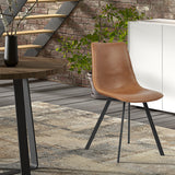 Stoel 'Oslo' PU Cognac