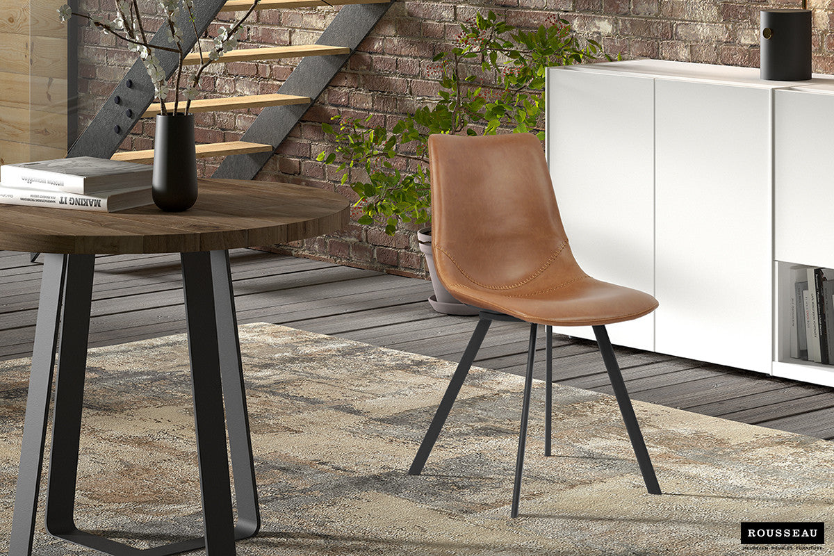 Stoel 'Oslo' PU Cognac