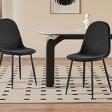 Stoel 'Boy' Fluweel Zwart