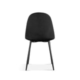 Stoel 'Boy' Fluweel Zwart