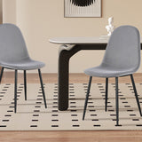 Stoel 'Boy' Fluweel Grijs