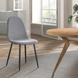 Stoel 'Boy' Fluweel Grijs