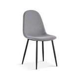 Stoel 'Boy' Fluweel Grijs