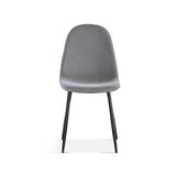 Stoel 'Boy' Fluweel Grijs