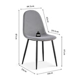 Stoel 'Boy' Fluweel Grijs