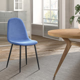 Stoel 'Boy' Fluweel Lichtblauw