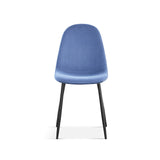 Stoel 'Boy' Fluweel Lichtblauw