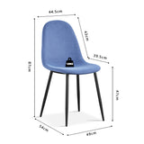 Stoel 'Boy' Fluweel Lichtblauw