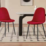 Stoel 'Boy' Fluweel Bordeaux