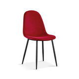 Stoel 'Boy' Fluweel Bordeaux