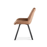 Stoel 'Pablo' Micro fiber PU Donker bruin