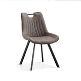 Stoel 'Pablo' Micro fiber PU Donkergrijs