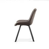 Stoel 'Pablo' Micro fiber PU Donkergrijs