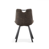 Stoel 'Pablo' Micro fiber PU Donkergrijs