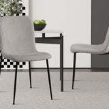 Stoel 'Alice' Corduroy Lichtgrijs