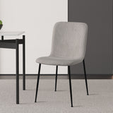 Stoel 'Alice' Corduroy Lichtgrijs