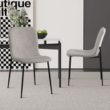 Stoel 'Alice' Corduroy Lichtgrijs