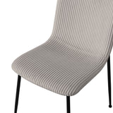 Stoel 'Alice' Corduroy Lichtgrijs