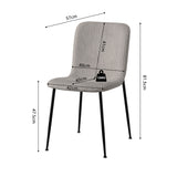 Stoel 'Alice' Corduroy Lichtgrijs