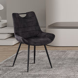 Stoel 'Nina' Fluweel Grijs