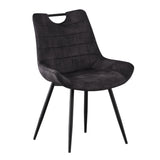 Stoel 'Nina' Fluweel Grijs