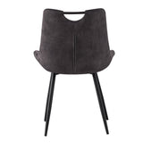 Stoel 'Nina' Fluweel Grijs