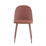 Stoel 'Jasmin' Zitting PP kussen PU Terracotta