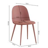 Stoel 'Jasmin' Zitting PP kussen PU Terracotta