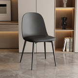 Stoel 'Jasmin' Zitting PP kussen PU Zwart