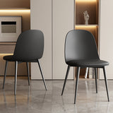 Stoel 'Jasmin' Zitting PP kussen PU Zwart