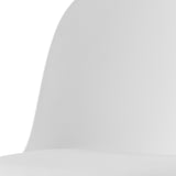 Stoel 'Jasmin' Zitting PP kussen PU Wit