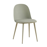 Stoel 'Jasmin' Zitting PP kussen PU Grijs-groen